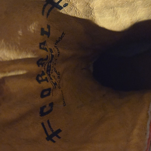 Corral Pink And Gold Cross Cowboy‎ Boots - Picture 6 of 7